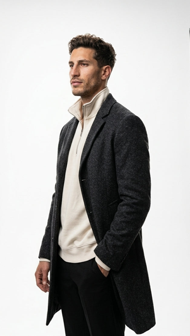 Unisex half-zip pullover